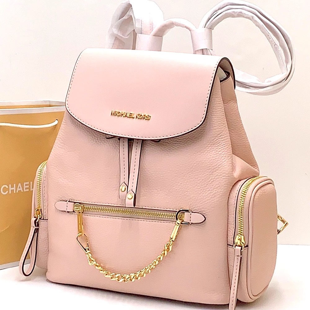 MICHAEL KORS
Jet Set Medium Pebbled Leather Backpack POWDER BLUSH COLOR - Picture 1 of 16